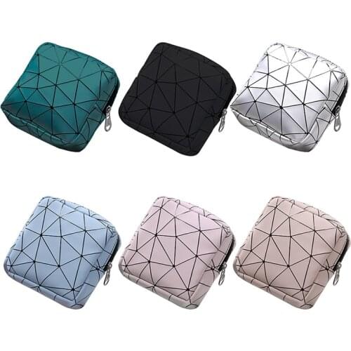 Mini Sanitary Napkin Bag Canvas Coin Purse Credit Card Holder Sanitary Pad Pouch Cosmetics Organizer Storage Bags