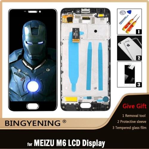 Original For Meizu M6 LCD Display Screen Touch Digitizer Assembly For 5.2 inch Meilan 6 M711H M711M M711Q With Frame Replace