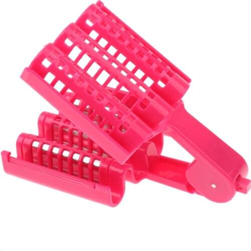 Plastic Hairdressing Hair Styling Roller DIY Curlers Rose