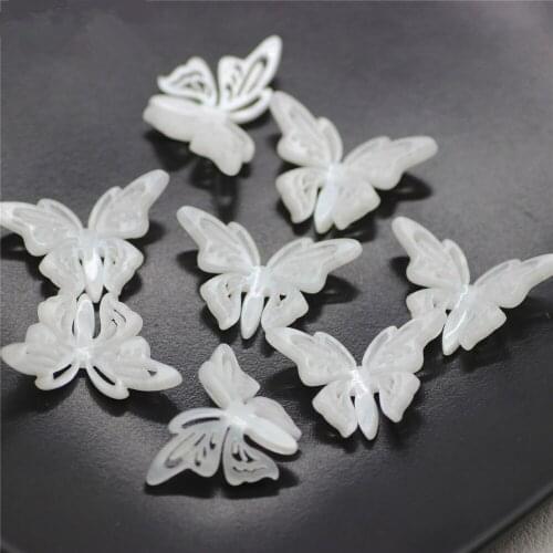 10 PCS 23x16mm Acrylic Hollow Out Butterfly DIY Handmade Earrings Headwear Accessories For Jewelry Making