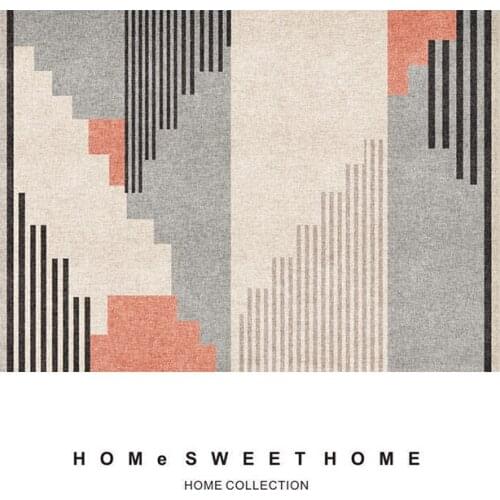 Nordic Carpet Living Room Geometric Pattern Bedside Blanket Simple Modern Bedroom Bay Window Mat Fully Rectangular