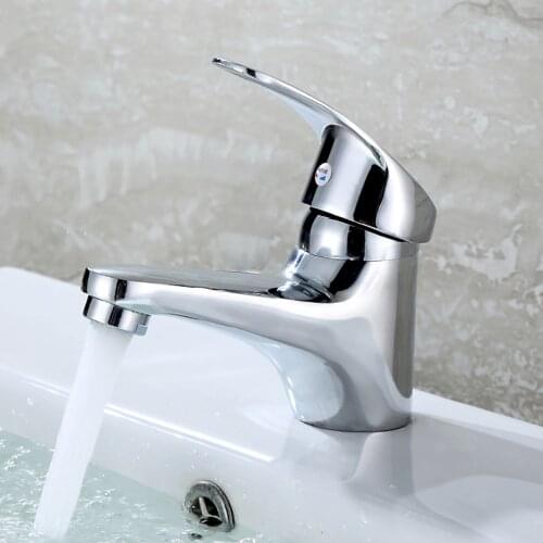 Zinc Alloy Face Basin Single Hole Faucet Faucet Brush Nickel Sink Mixer Tap Vanity Water Bathroom Faucets