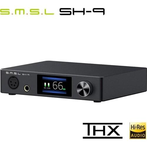 SMSL SH-9 THX AAA AMP RCA/XLR Input 6.35MM Balanced Headphone Amplifier SH9