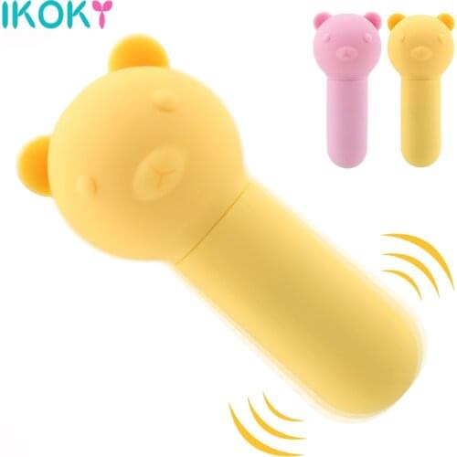 USB charging Bullet Vibrating Egg Little Bear Vibrator Clitoris Stimulator Sex Toys for Women 10 Frequency G-spot Massager