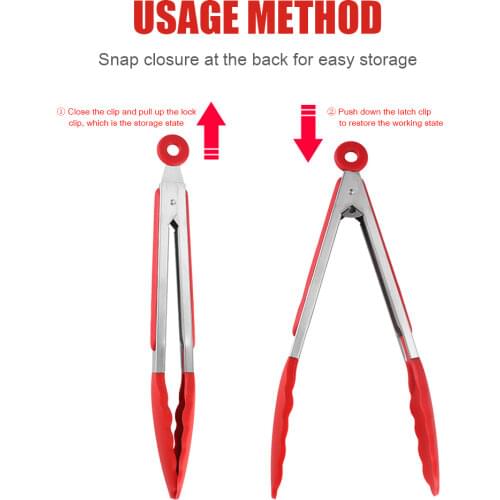 Picnic Barbecue Clip Outdoor Camping Tongs BBQ Clamp Kitchen Cooking Baking Tool For Household Kitchen BBQ Clip Supplies