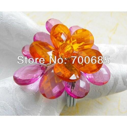 Crystal napkin rings for weddings napkin ring holder and party decoration napkin ring