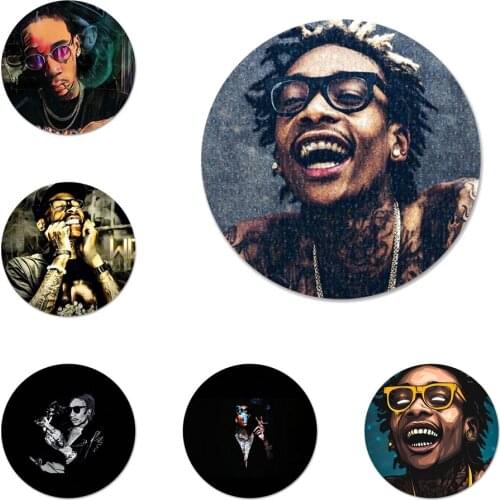 Rapper Wiz Khalifa Icons Pins Badge Decoration Brooches Metal Badges For Backpack Decoration 58mm