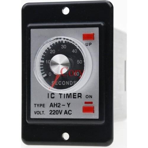1PC Time Controller AH2-Y Power on delay timer time relay 1s/min/h 3s/min/h 6s/min 10s/min 60s/min Instantaneous 50/60Hz 8Pins