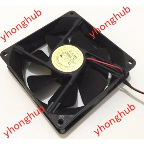 Yate Loon D90BL-12 DC 12V 0.14A 90x90x25mm 2-Wire Server Cooling Fan