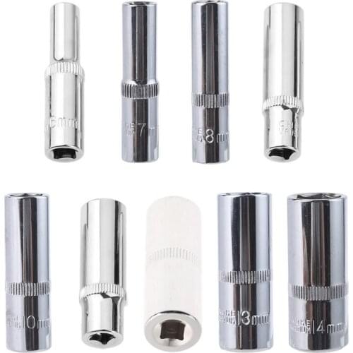 50LB 1/4 Hex Ratchets Extension Sleeve Bar Socket Converter Tool 6-14MM joint