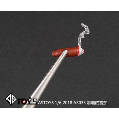 ASTOYS 1/6 2018 AS033 A burning cigar with a length and a soldier scene prop 12-inch doll is available