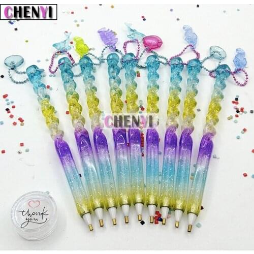 CHENYI New Diamond Embroidery Accessories 5D Diy Diamond Painting Pen Tools Square/Round Point Drill Pen Diamond Mosaic Cartoon