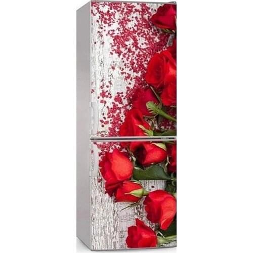 Home Decoration HD Print Artwork Cartoon Characters Picture 3d Fridge Door Sticker Self Adhesive PVC Poster Waterproof Wallpaper