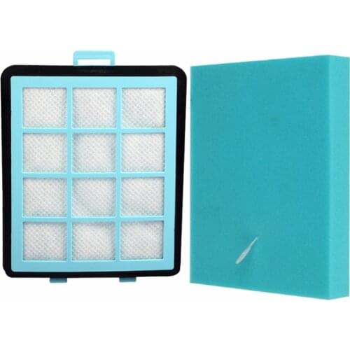 2pcs/lot 1*Filter+1*cotton For Philips FC8760 FC8761 FC8764 FC8766 FC8767 FC97** Vacuum Cleaner HEPA Filters parts