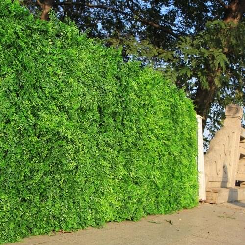 Outdoor Artificial Boxwood Ivy Hedge Privacy Fence Wall 10"X10" UV Proof Grass Mats Plastic Plants for Decoration Garden Indoor