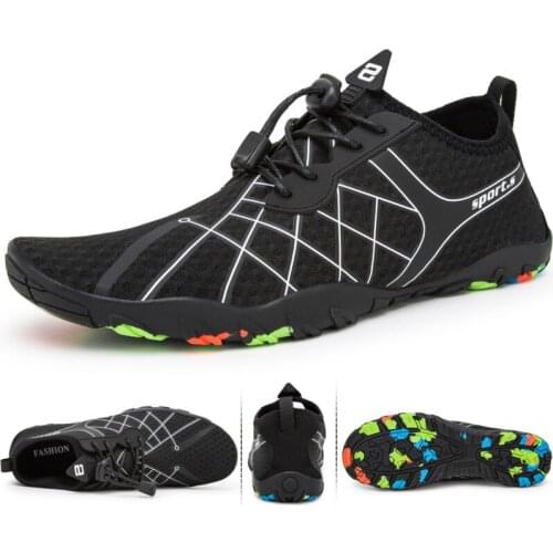 Summer Barefoot Shoes Breathable Casual Men Shoes Beach Water Sports Aqua Footwear Quick Dry River Sea Swimming Sneakers Black
