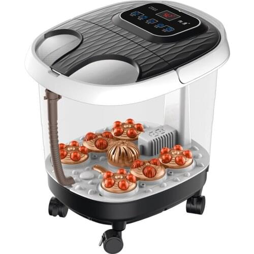 Foot Spa Bath Powder Massager Tub Adjustable Temperature Detox Foot Steam Bath Pedicure Machine with Heating