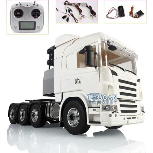 LESU Metal 8*8 Chassis 1/14 Hercules Sca Cabin RC Tractor Truck W/ Sound Light Radio THZH0617-SMT3