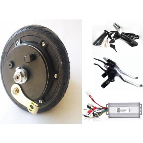 6.5" 400W 48V drum brake hub motor e-scooter motor 2 wheel electric scooter motor kit motor wheel