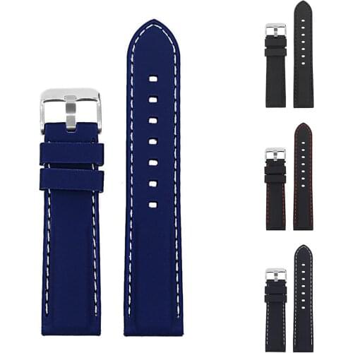 18mm-24mm Width Fashion Soft Silicone Watch Strap Band Buckle Watchband Replacement Wristband watch strap New