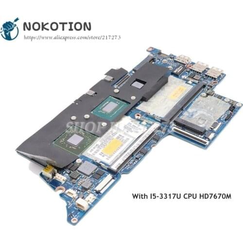 NOKOTION For HP Envy4 4-1000 Envy6 Laptop Motherboard I5-3317U CPU HD7670M DDR3 689844-002 689844-001 693234-001 LA-8661P