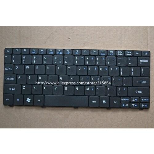 US NEW Keyboard for Acer Aspire One D255 D256 D257 D260 D270 EM350 N55C English layout