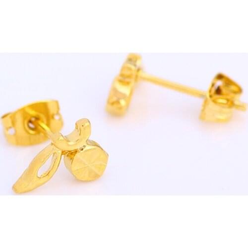 Copper Leaf Earrings Women Avoid Allergic Earrings Women Fashion Jewelry Gift