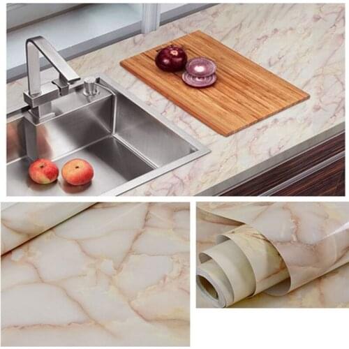 Thicken Imitation Marble Stickers Self-adhesive Wallpaper Stone Waterproof Kitchen oil-proof Desktop Stone Stone Stickers Wall s