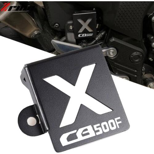 Motorcycle CNC Aluminium Rear Brake Fluid Reservoir Cover Protective Gurad FOR Honda CB500X CB500F CB 500F 500X Accessories