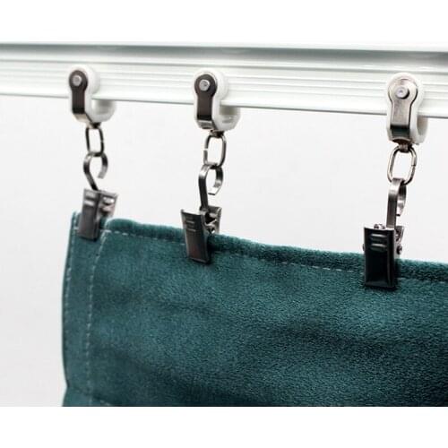 10 Units Curtain Clips Metal clip Securing Clamps Curtains Shower curtains Home Deco Window-Dressing Hardware Accessories