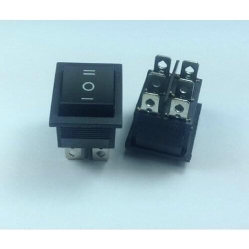10/ pcs 6 Pin DPDT ON-OFF-ON 3 Position Boat Rocker Switch 15A/250V 20A/125V AC KCD4-203