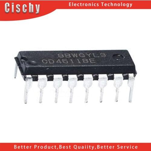 10PCS CD4511BE DIP16 CD4511 DIP 4511BE DIP-16 new and original IC