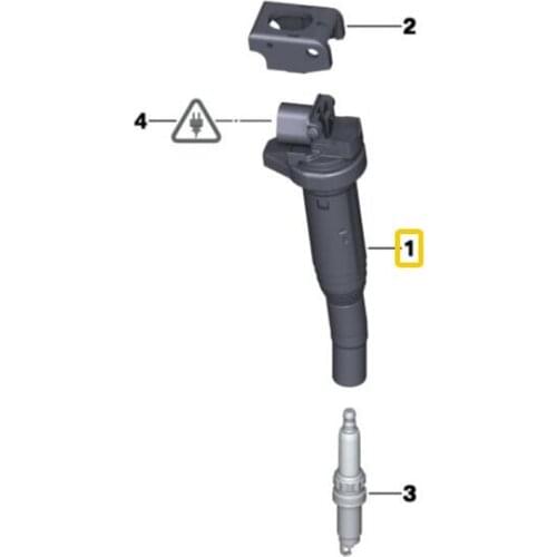 12137594596 ignition coil for BMW F22 f25 f26 f30 f32 f33 f4 engine N20 N55 engine spark