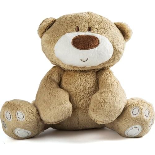 21cm Baby Toy Cute Teddy Bear Plush Doll Baby Infant toys Rattle Early Educational Toy 1Y