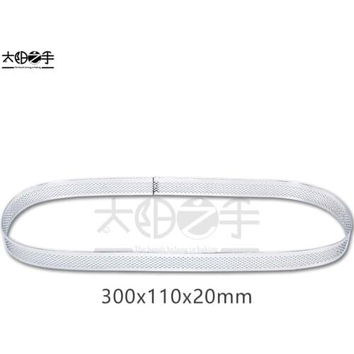 300x110x20mm Oval Perforated Tart Ring 304 Stainless Steel Tart Ring Tartlet Mold Make Oval Fruit Pie Egg Tart