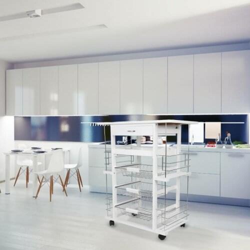 Stainless Steel 4 Layers Space Kitchen Storage Racks Slim Slide Tower Movable Assemble Bathroom Shelf Space Saving Organizer HWC