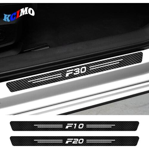 4pcs Carbon Fiber Car Sticker Decals For BMW F01 F02 F07 F10 F11 F12 F18 F20 F30 F31 F32 F33 F34 F35 F45 F46 F82 F85 Accessories