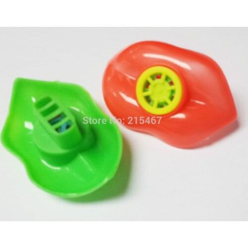 6pc 2.5 inch mouth lip siren whistle E184 birthday party favors game gift toy prize Pinata Bag Filler Loot Gag pocket favour