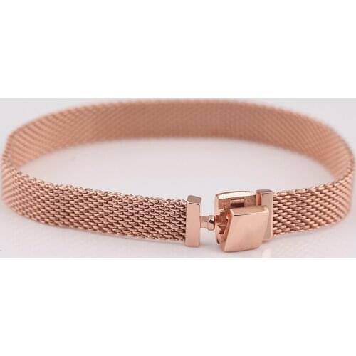 Authentic S925 Rose Reflexions Bangle Bracelets fit Lady Beads Pendants DIY Jewelry Making