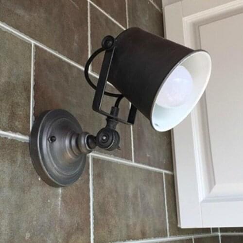 Balcony wall lamp Adjustable iron wall lamp wall lamp wall lamp American retro personality stairs creative GY134