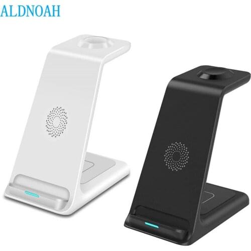 3 in 1 20W Qi Wireless Charger Stand Dock For Apple Watch 6 5 4 3 AirPods iPhone 12 11 XS XR X 8 Induction Fast Charger Station