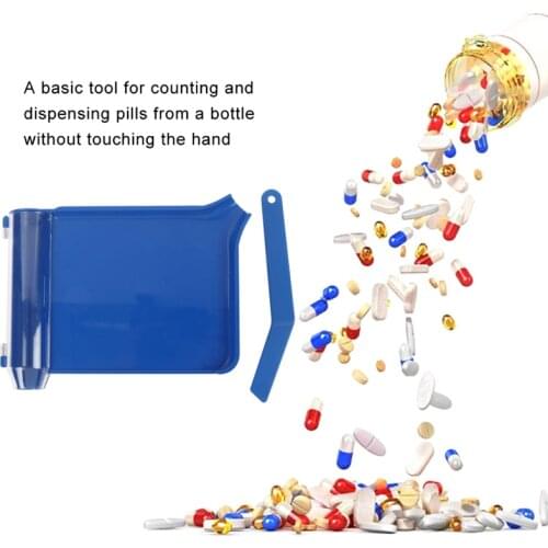 Dispenser Pharmacy Doctor Pharmacists Medical Tool Hygienic convenient Plastic Pills Splitters Counting Tray Pills Counter
