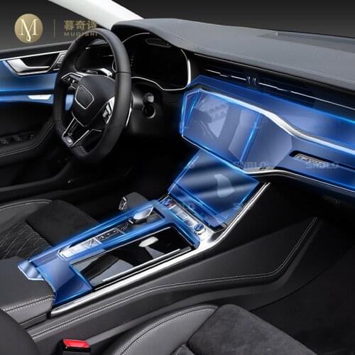 For Audi S7 RS7 2020 2021 car Interior Center console Invisible suit TPU protective film Anti-scratch Accessories Refit LHD RHD