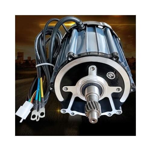 DC48/60/72V2000W2800RPM permanent magnet brushless differential motor,16 teeth shaft,3-wheel electric vehicle DIY modified motor