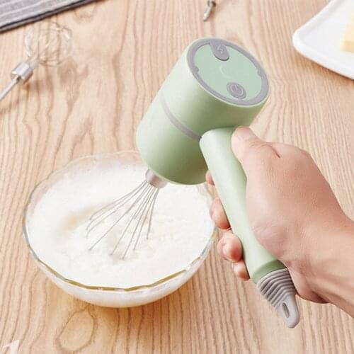 Electric Milk Frother 3 Speed Handheld Whisk Electric Cordless Mixer Coffee Cappuccino Cream Egg White Cordless Beater Tool