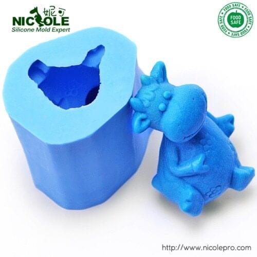 Cute Cow 3D Resin Clay Crafts Molds