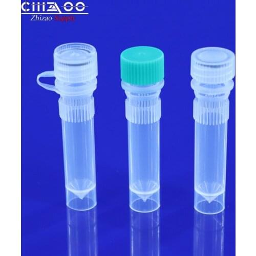 Cryovial 1.5ml Screw-cap Self-standing Plastic Microtubes Sample Cryo Tubes