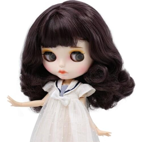 ICY DBS Blyth Doll No.BL9219 Deep Purple hair Carved lips Matte customized face Joint body 1/6 bjd