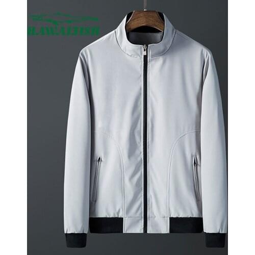 Hawaifish brand Mens jacket spring 2021 new Korean style trendy slim handsome coat student baseball Autumn jaqueta masculina