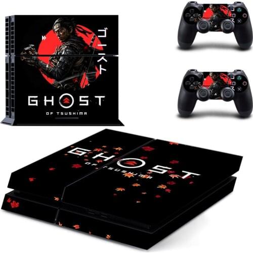Ghost of Tsushima Decal PS4 Skin Sticker For Playstation 4 Console protection film +2Pcs Controllers cover